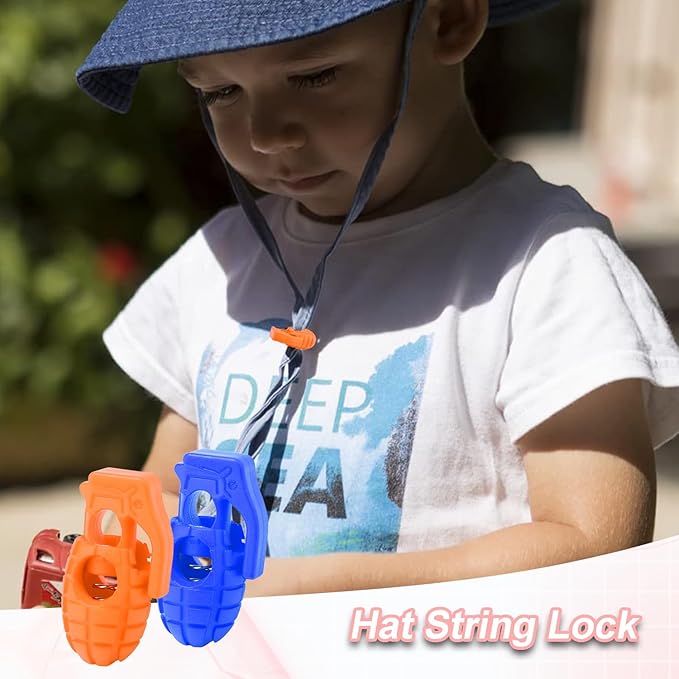 20PCS Assorted Colors Plastic Cord Locks for Drawstring, Paracord Spring Toggle Stopper Clasp Elastic Shoeslace Lock Sweatpants Backpack String Clips Bungee Swim Goggles Replacement