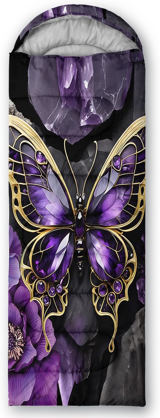 AILONEN Kawaii Puppy Sleeping Bag for Kids Boys Girls,Warm and Cool Weather,Lightweight,Waterproof Backpacking,Cartoon Cute Dog & Duck Animal Themed Blue Sleeping Bag for Camping