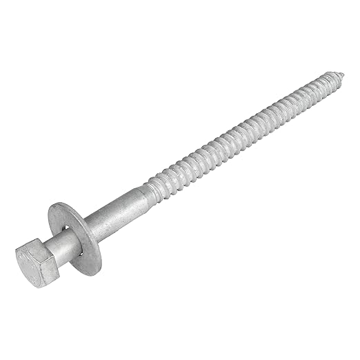 1/2 x 8 (25 Pack) Lag Screw Kit, 25 Screws and 25 washers, Hot Dip Galvanized, Meets ASME B18.2.1 Industrial/Commercial Grade by Makers Bolt