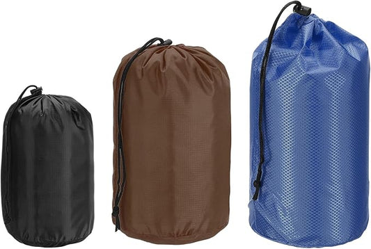 PATIKIL Stuff Sack, Waterproof Outdoor Storage Sack Portable Drawstring Dust Flap Bag for Hiking Backpacking