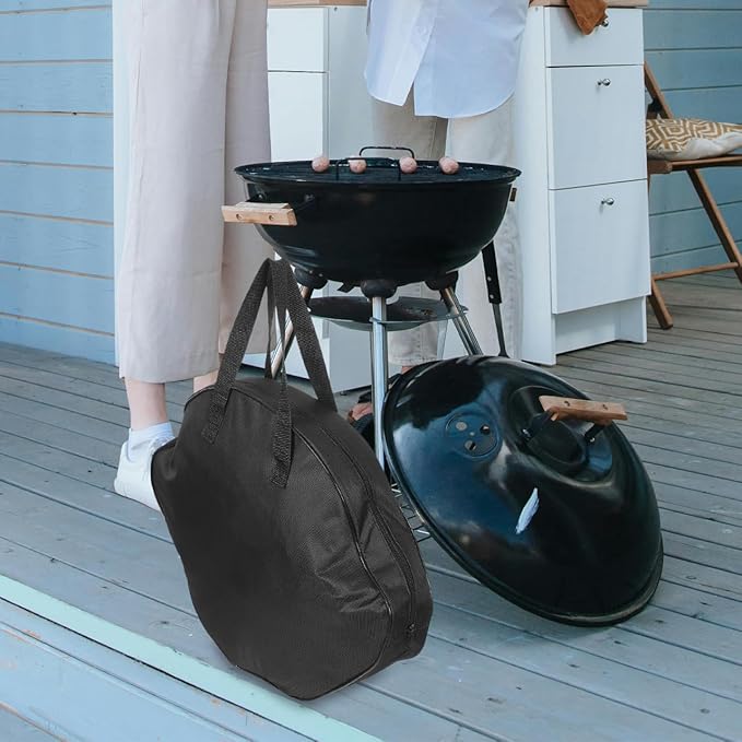 Cast Iron Skillet Storage Bag Portable Barbecue Pan Pouch for Outdoor Camping Oxford Cloth Large Capacity Design Fits Skillets