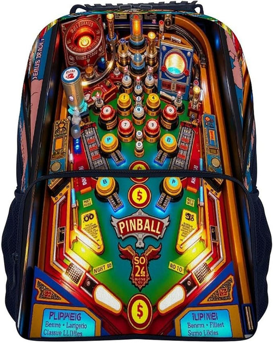 Rucksacks Lightweight Multipurpose Anti-Theft Cartoon Pinball Orange Shoulder Bag Big Capacity Laptop Book Bag Rucksack With Padded Straps