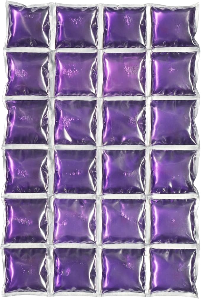 ICY-COOLS Reusable Ice Packs for Coolers - Flexible Ice Sheets, Flat and Long-Lasting for Camping or Lunch Boxes, 10x16 & 8x12, 1 or 3 Pack