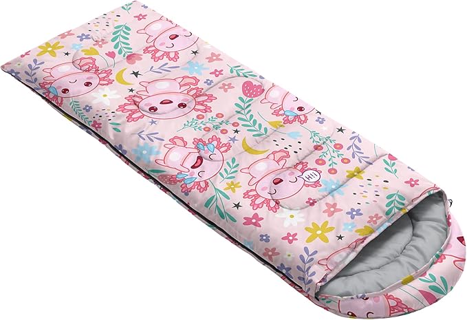 QOOMO Camping Sleeping Bags,3 Season Warm & Cool Weather,Lightweight,Waterproof Sleeping Bags for Adults & Kids,Traveling,and Outdoors,Camping Gear Equipment