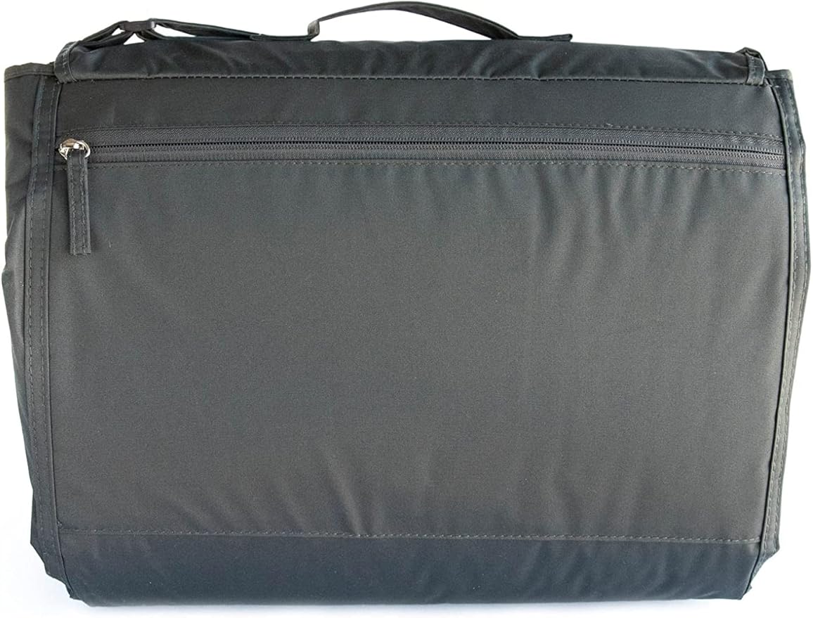 Little Unicorn 5'x10' XL Outdoor Family Picnic & Beach Blanket | Durable & Water-Resistant Fabric | Compact Fold & Easily Wipes Clean | Zipper Pocket (Shoreline Stripe)