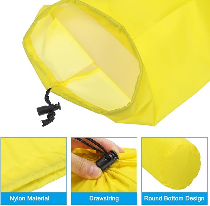 PATIKIL Stuff Sack, Waterproof Outdoor Storage Sack Portable Drawstring Dust Flap Bag for Backpacking