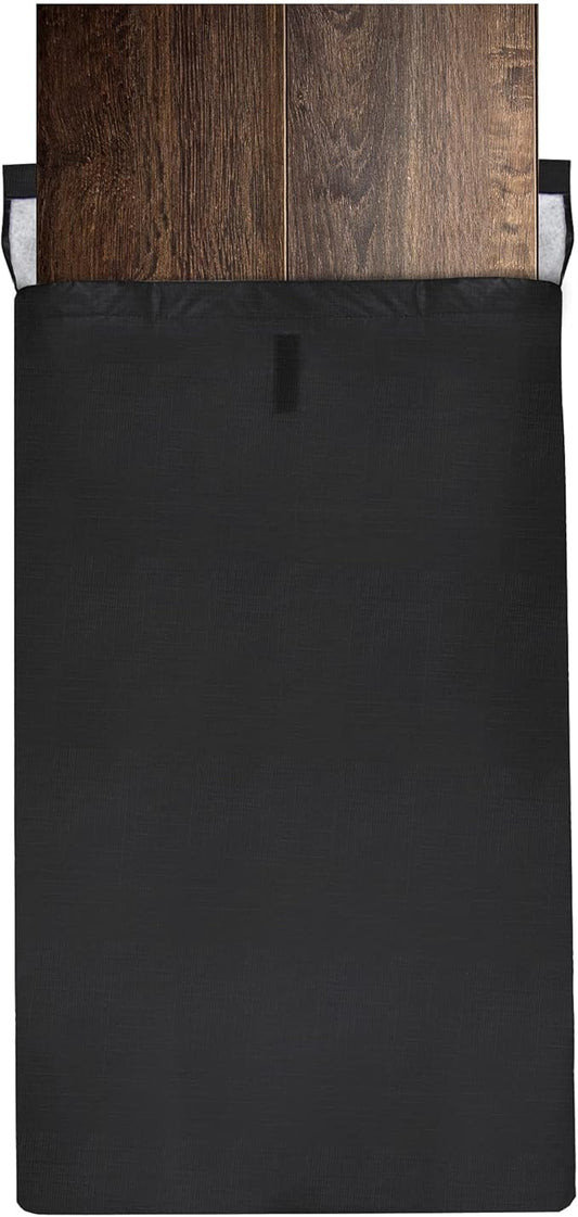 Sorfey Felt Lined Dining Table Leaf Storage Bag with Velcro Closure, Water Resistant and Scratch Resistant, 52" x 32", Black