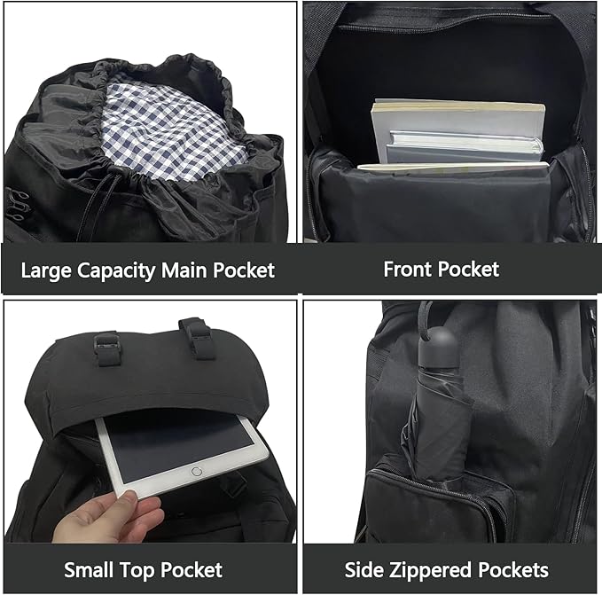 80L/100L Hiking Camping Backpack Outdoor Travel Climbing Rucksack Military Trekking Knapsack Molle 3 Days Assault Pack