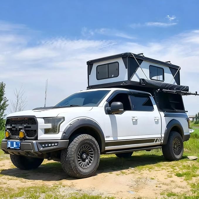 Truck Bed Tent for Pickup Trucks, Foldable Waterproof Truck Tent with Tailgate Cover, Portable Pop Up Tent for Camping Outdoor Travel
