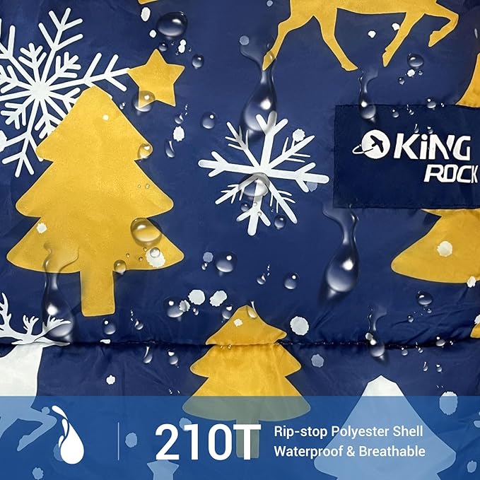 KINGROCK Sleeping Bags for Adults Backpacking Lightweight Waterproof- Cold Weather Sleeping Bag