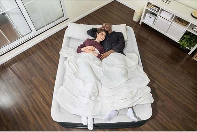 Sealy Tritech 18" Inflatable Air Mattress Bed with Built-in Pump, Storage Bag, and Repair Patch, for Indoor and Outdoor Use, Queen