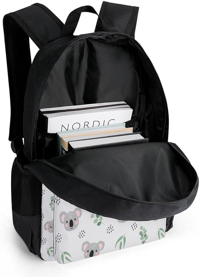 Sturdy Multipurpose Dual Shoulder Bag for Gym and Outdoor Activities, Koala Grey, Travel Hiking Daypack