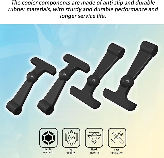 4 Pack Heavy Duty Cooler Latches Compatible with YETI RTIC Coolers