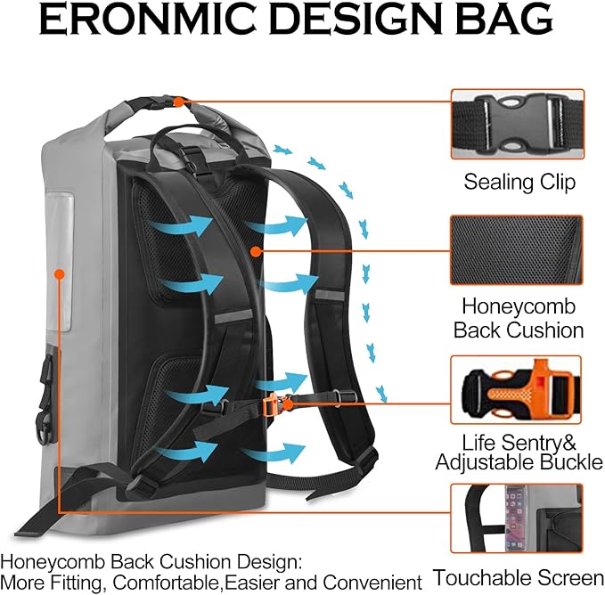 Waterproof Backpack Kayak Dry Bag Backpack Waterproof 30L