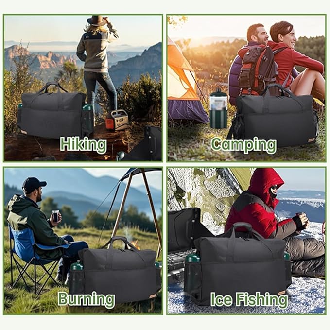Camping Stove Carrying Case for Coleman 2-Burner,Camp Stove Carry Bag for Camp Chef Everest Stoves | Heavy-Duty Water-Resistant Stove Storage bag | Adjustable Shoulder Strap & Large Pockets