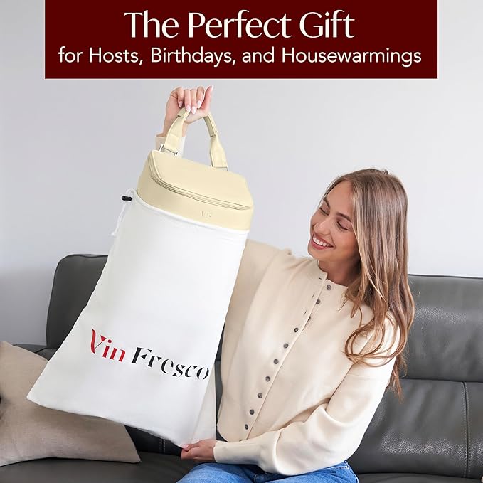 Insulated Cooler Backpack with 2 Stainless Steel Wine Tumblers – Leakproof & Spillproof Stylish Vegan Leather Picnic Cooler Bag – Lightweight & Portable – Holds 24 Cans or 6 Wine Bottles