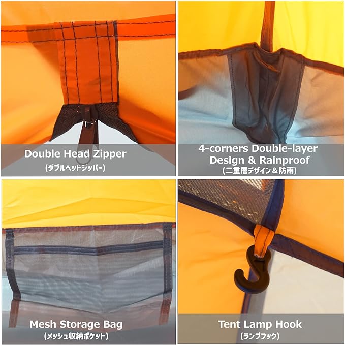 Azarxis 1 2 3 Person 3 Season Tent for Camping Backpacking Hiking Easy Set Up Waterproof Lightweight Professional Double Layer Aluminum Rod & Carry Bag
