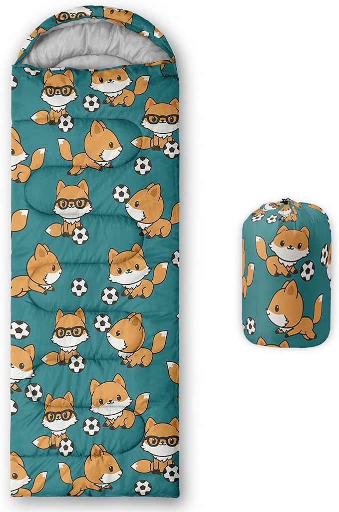 AILONEN Girls Pink Camping Sleeping Bags,Lightweight & Waterproof,3 Season Warm & Cool Weather,Cute Bow Duck Print Sleeping Bags for Kids,Girls,Adults Travelling,Outdoors