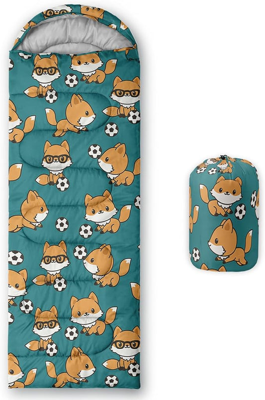 AILONEN Girls Pink Camping Sleeping Bags,Lightweight & Waterproof,3 Season Warm & Cool Weather,Cute Bow Duck Print Sleeping Bags for Kids,Girls,Adults Travelling,Outdoors