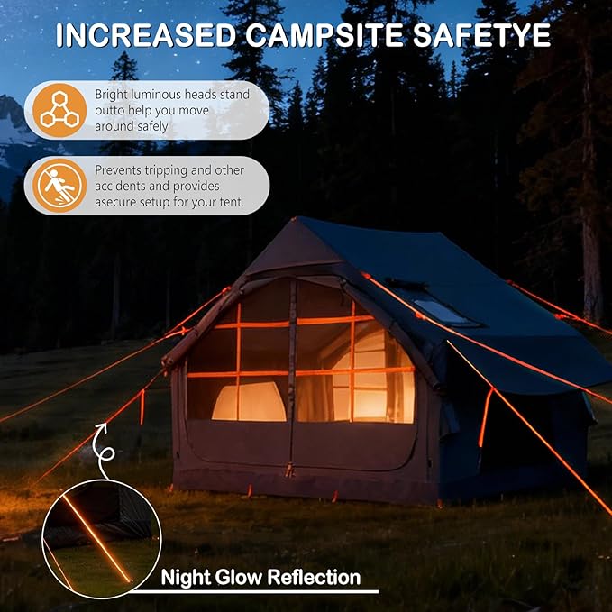 Inflatable Tents for Camping,Easy Blow Up Tent with Hand Pump,4 Seasons Waterproof Air Inflatable Camping Tent House for Family Weekend Camping
