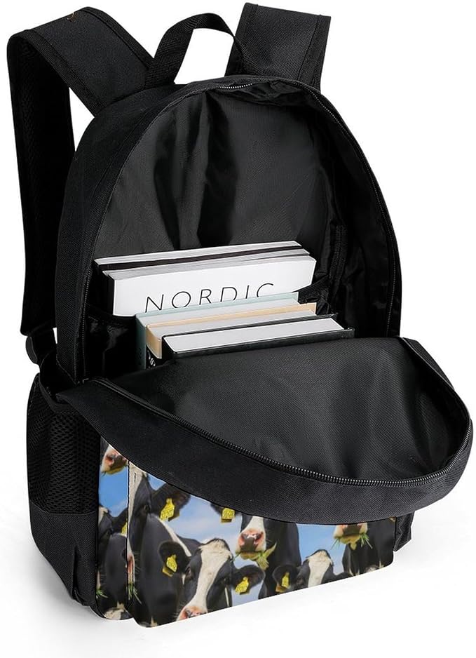 Backpack Polyester Multipurpose Anti-Theft Cow Cattle Shoulder Bag Big Capacity Gym Outdoor Hiking Backpack With Padded Straps