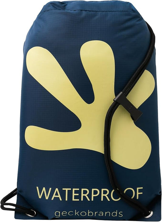 geckobrands Embark 10L Drawstring Backpack – Waterproof, Lightweight Dry Bag for Beach, Hiking, and Light Water Activities