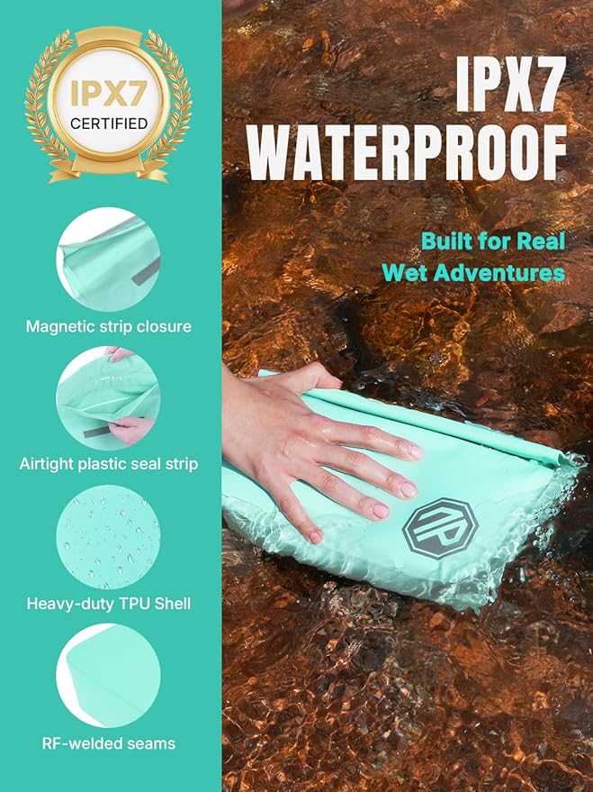 niphean IPX7 Waterproof Fanny Pack with Magnetic One-Hand Closure, Durable Waterproof Dry Bag Kayaking Accessories, Paddle Board, Beach Cruise Essentials, 2.5L Phone Pouch Dry Bags for Men & Women