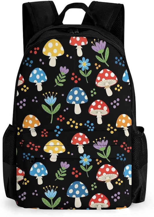 Casual Daypack Mushroom Trekking Travel Hiking with Climbing Shoulder Bag, Shoulder Book Bags
