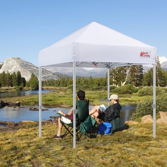 MASTERCANOPY Pop Up Canopy Tent Commercial Grade Instant Shelter (5x5, White)