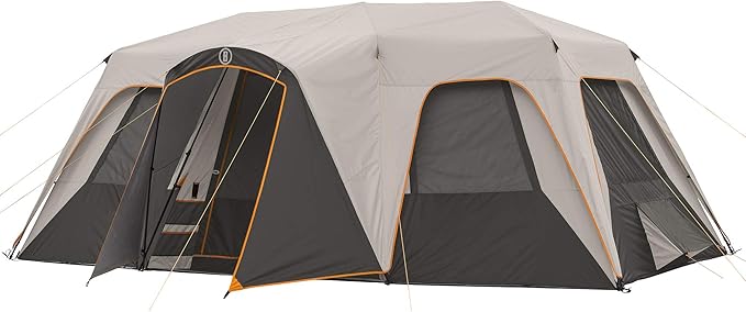 Bushnell Instant Tent | 6 Person / 9 Person / 12 Person Shield Series Instant Tents Cabin Design Perfect for 3 Season Family Camping, Hunting, and Fishing with Fast Setup | Instant Tents, Cabin Design, Family Camping, Hunting, Fishing, Fast Setup