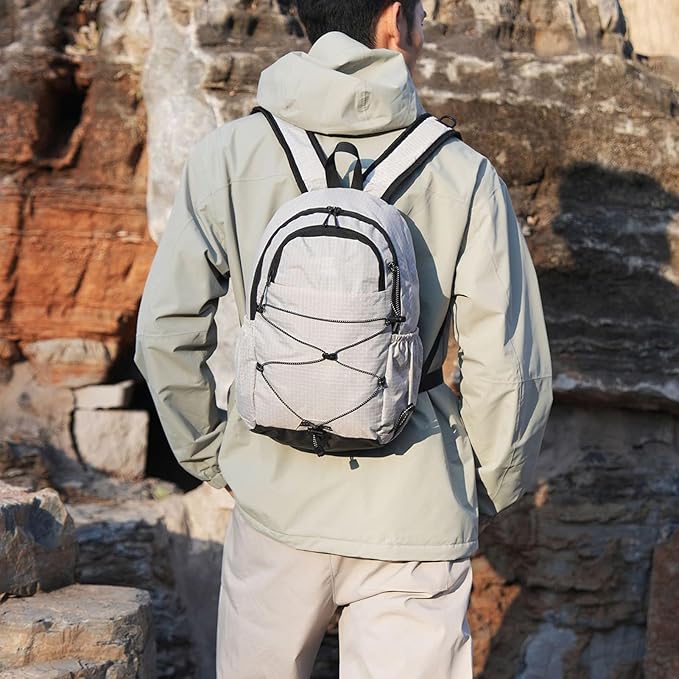 Travel Backpack, Lightweight Hiking Daypack with Anti Theft Zippers and Safety Whistle for Outdoor Commute Weekend Getaway (20L and Below)