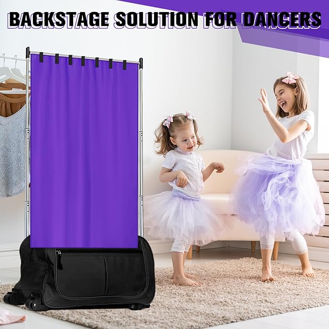 Privacy Curtain for Dance Bag Suitcase Portable Changing Room Privacy Curtain Without Rack Partition Screens for Dancer Backstage Accessories, Camping, Window Shades