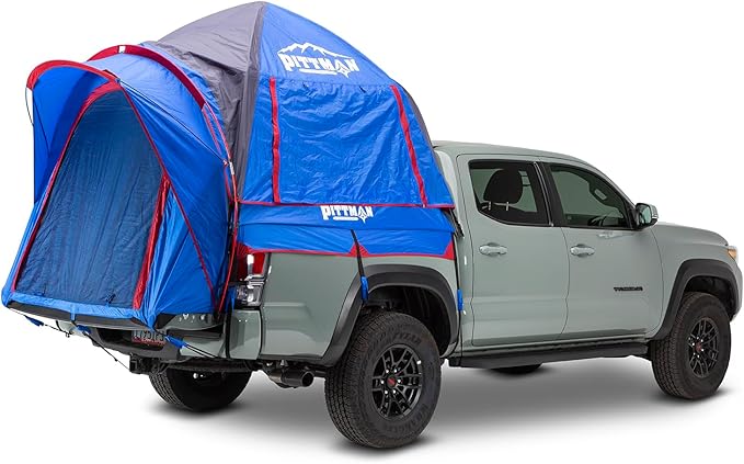 Pittman - Truck Bed Tent with EZ-UP Design - Truck Tent for Camping - Includes Rain Fly, Extra Wide Entry, Oversize Air Mesh & Porch Cover - Premium Truck Bed Camper