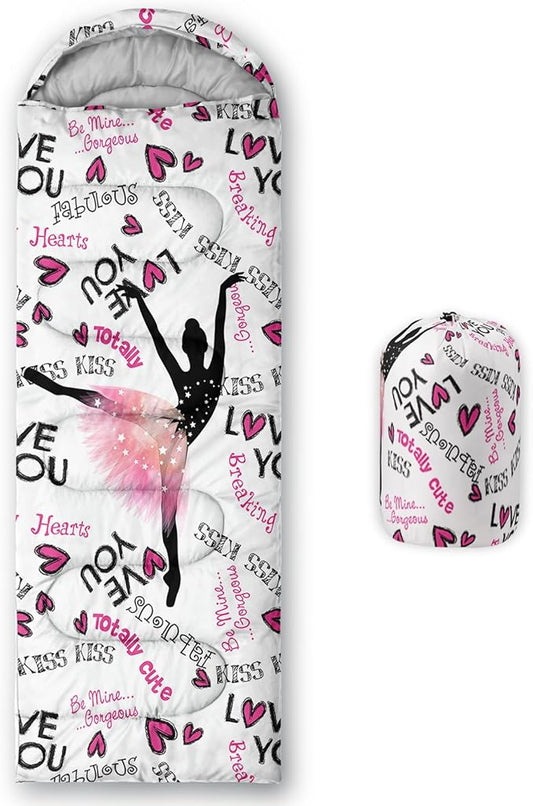 QOOMO Camping Sleeping Bags,3 Season Warm & Cool Weather,Lightweight,Waterproof Sleeping Bags for Adults & Kids,Traveling,and Outdoors,Camping Gear Equipment