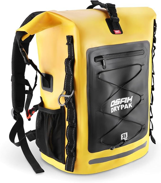 Waterproof Backpack Dry Bag 35L/55L/85L– Heavy Duty Roll-Top Hiking Backpack Sack Keeps Gear Dry for Travel, Kayaking, Boating, Camping, Rafting and Fishing
