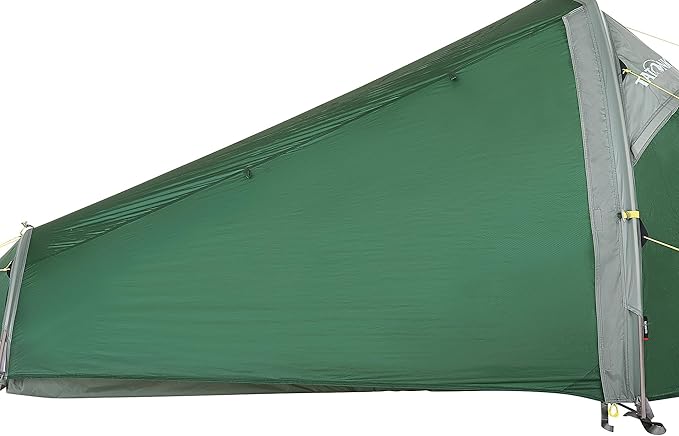 Tatonka Kyrkja 1 Person Tent Waterproof Very Light Tunnel Tent with Small Pack Size Side Entrance and Apse 270 x 125 x 90 cm