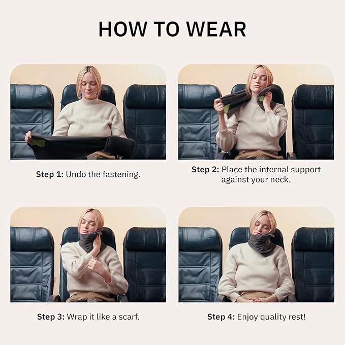 trtl Pillow - Scientifically Proven, Super Soft Neck Support Travel Pillow - Lightweight and Machine Washable - Ergonomic Design for Traveling on Airplanes, Cars, and Trains - Red