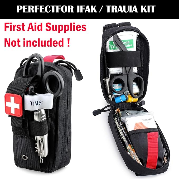 ifak Pouch Small Molle First aid Bag Empty Trauma Medical Bag Tactical Belt Pouch