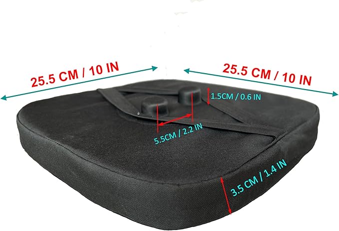 Seat Cushion for Square Collapsible Stools (Exclude Stool), Original & Authentic Thick Chair Pad, Fits 10-Inch Square Telescopic Retractable Folding Stools (Cushion Only)