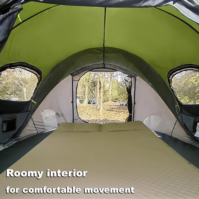 Camping Tent, Pop Up Instant Tent for 2-3 Person, Sets Up in Just Seconds, Waterproof Durable Tent with Carry Bag for Camping Hiking Outdoor