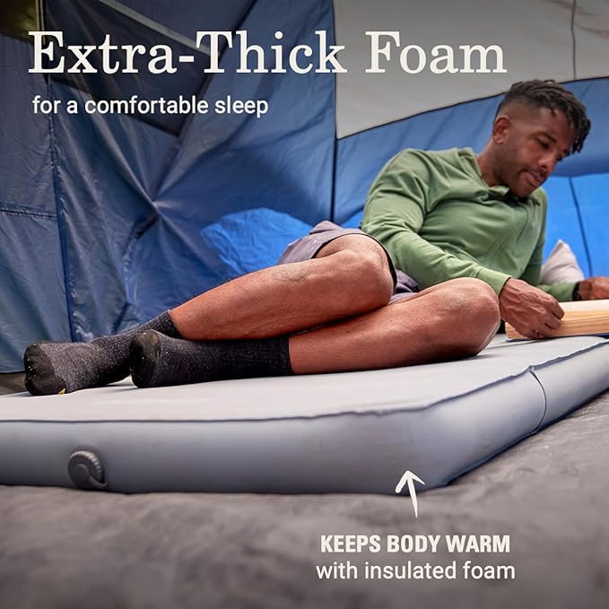 Coleman Cloudland Self-Inflating Sleeping Pad, Extra Thick Insulating Foam, Air Fills in Minutes, Comfortable Camping Pad