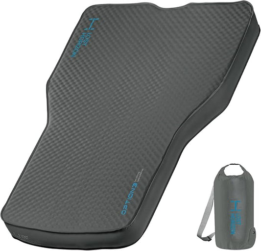 LOSTHORIZON Camping Air Mattress with Foam for Tesla, Self Inflating Sleeping Pad with Air Pump, 4.5" Thick, R-Value 13, Model Y