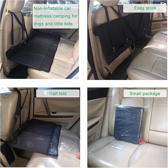 Non-Inflatable Car Mattress, Car Back Seat Extender, Portable SUV Mattress, Folding Car Bed Mattress, Car Camping Mattress Back Seat, Car Travel Camping Mattress for Sleeping