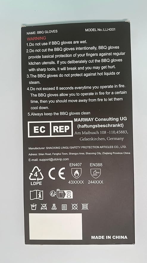 BBQ Grill Gloves for Campfire Cooking, 1472°F Heat Resistant Grilling Gloves for Outdoor Cooking, Barbecue, Fire Pit and Smoker, XL Long Oven Mitts for Kitchen and Baking