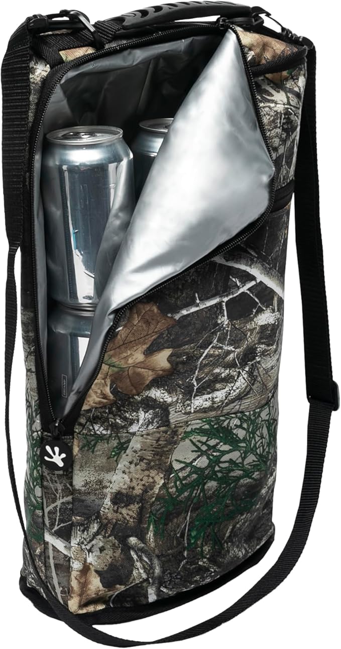 geckobrands Verticool Cooler - Insulated Portable Soft Cooler Bag with Adjustable Shoulder Strap, Holds 9 Cans or 2 Wine Bottles, Perfect for Beach, Picnics, and Outdoor Activities