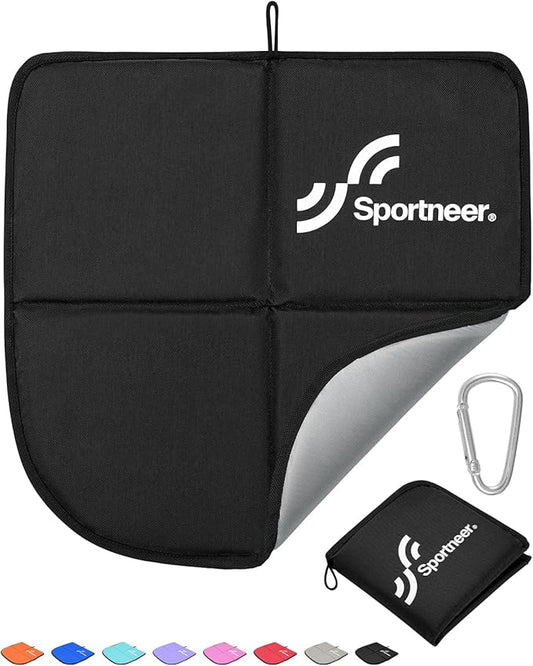 Sportneer Sitting Pad: Lightweight Waterproof Folding Seat Pad for Backpacking, 15.75'' x 15.75'' Portable Camping Seat Mat for Hiking, Picnics Beach & Outdoor Use, 0.13lbs