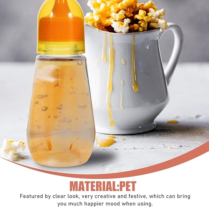 Veemoon 4pcs Refillable Plastic Honey Jars 250g Pet round Bottles with Squeeze Nozzle Leak-proof Honey Dispenser for Kitchen Food Storage and Syrup Dispensing