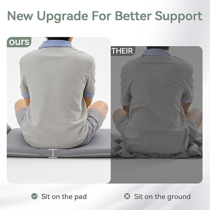 Sleeping Pad for Camping,Self Inflating Sleeping Mat with Pillow and Built-in Foot Pump 4-Season Backpacking Adult Form Pads for Camp/Travel/Tent/Hiking