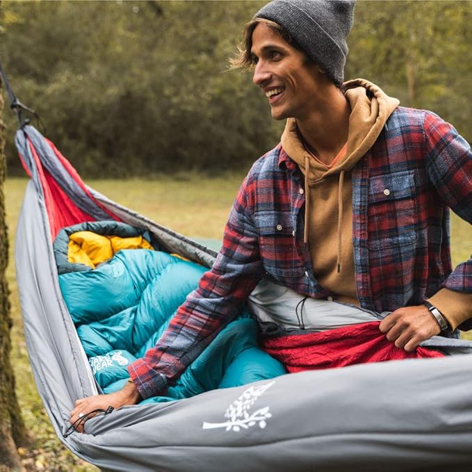 Wise Owl Outfitters Hammock Underquilt – Insulated Camping Quilt for Warm Sleeping – Fits Under Hammocks – Ultralight, Water-Resistant & Packable
