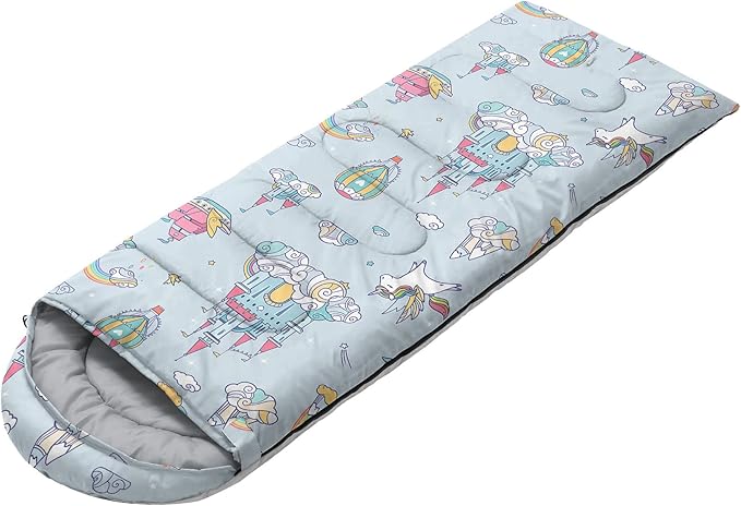 Kids Sleeping Bag for Boys and Girls,Monster Alien Print-Lightweight Warm Portable Outdoor Indoor-Waterproof Cold Weather Resistant Sleeping Bag for Camping Hiking